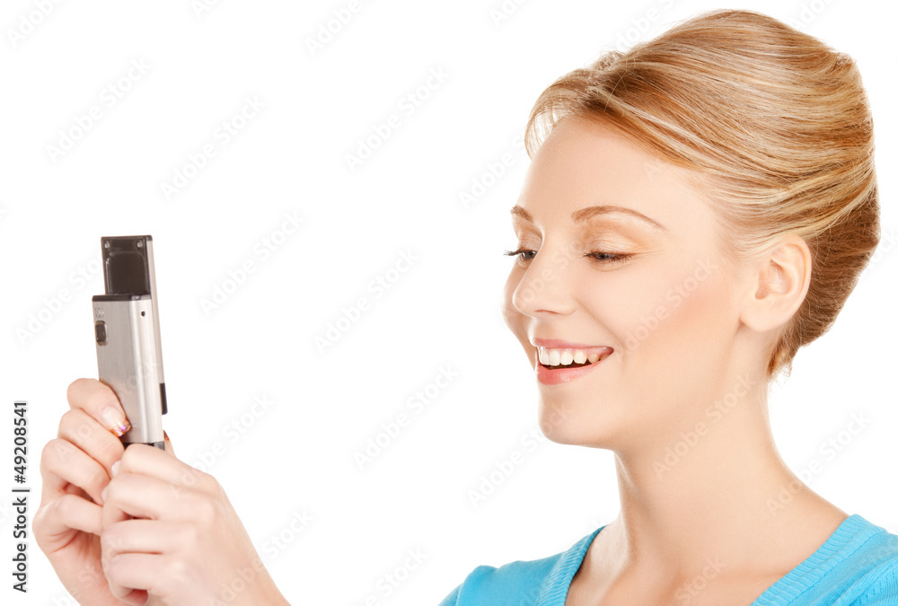 woman with cell phone woman with cell phone