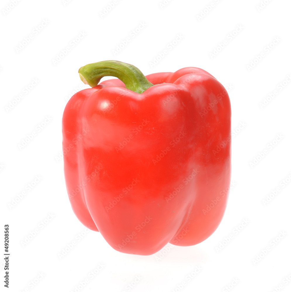 Sweet red pepper isolated on white background Sweet red pepper isolated on white background