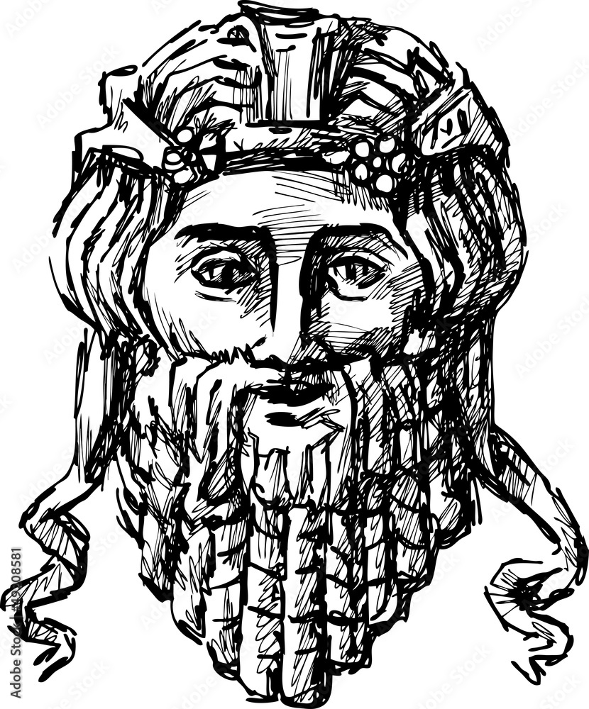 Fototapeta premium Antique drama mask