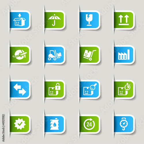 Label - Logistic and Shipping icons