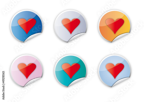 Wallpaper Mural Valentin, Liebe, Hochzeit, Icon, Set of colorful icons Torontodigital.ca