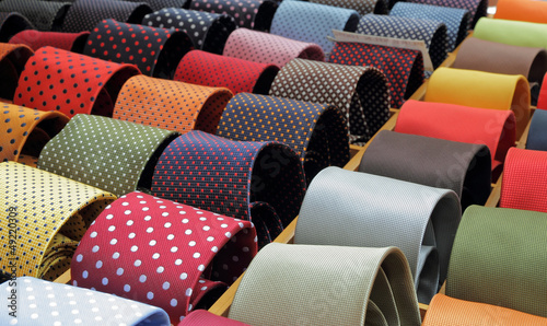 Fotografie, Obraz shop window with ties in Italy