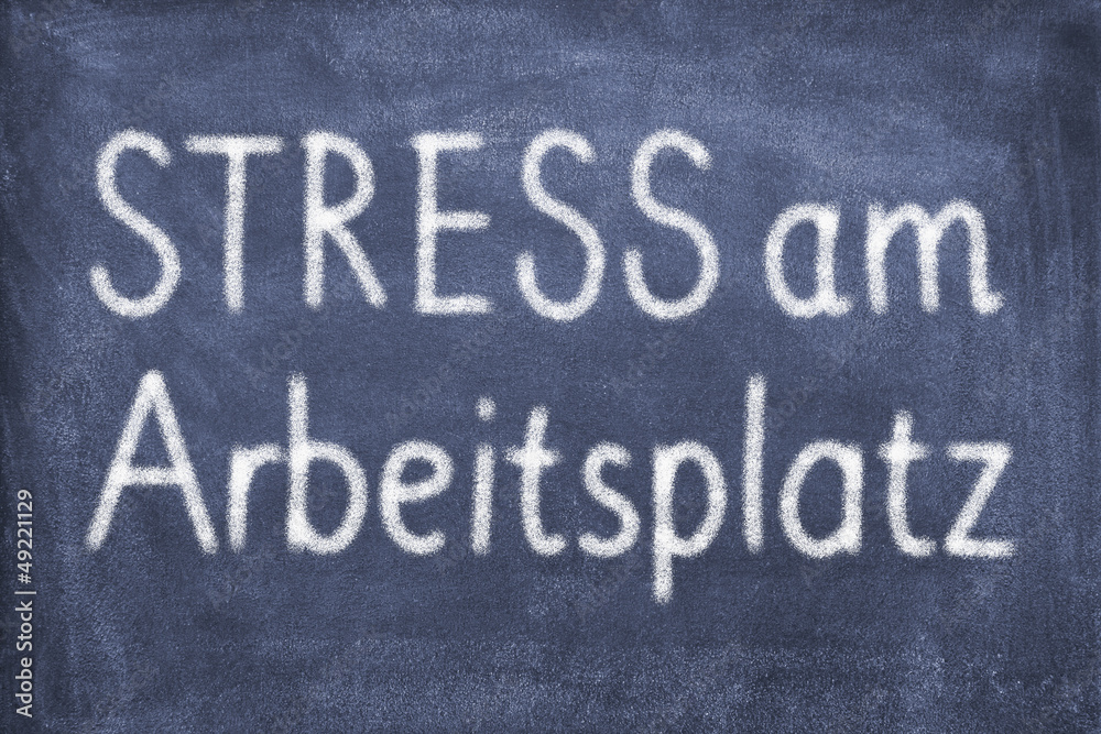 Fototapeta premium Stress am Arbeitsplatz