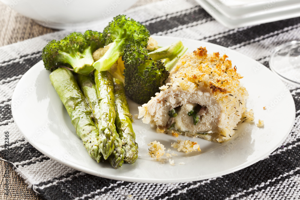 Breaded Homemade Chicken Cordon Bleu Breaded Homemade Chicken Cordon Bleu