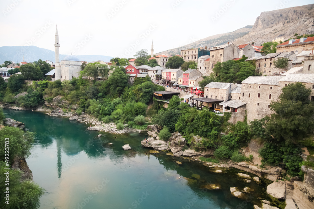 City of Mostar nad river Neretva