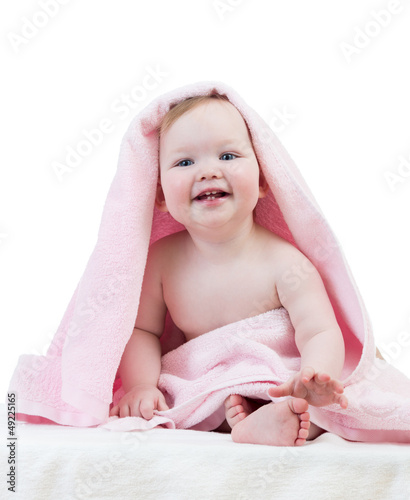 Adorable happy baby girl  i...