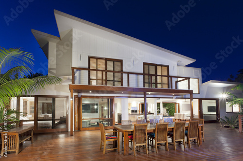 Luxurious home with outdoor entertaining area