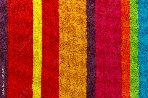 Texture of multicolor beach towel as a background. photo