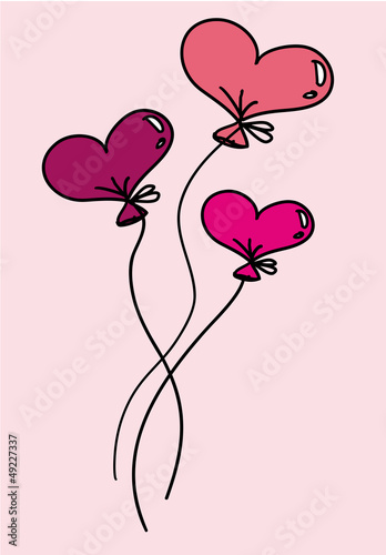 Liebesballons zum Valentinstag
