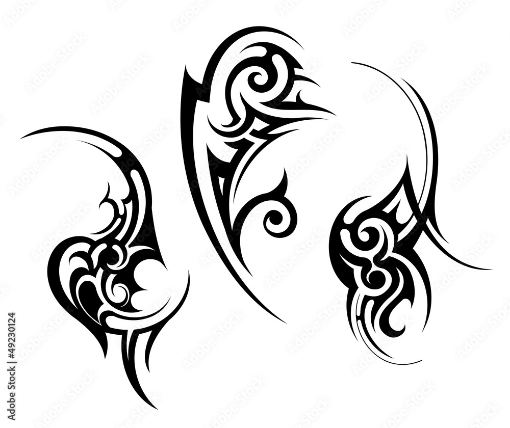 Tribal art set Tribal art set