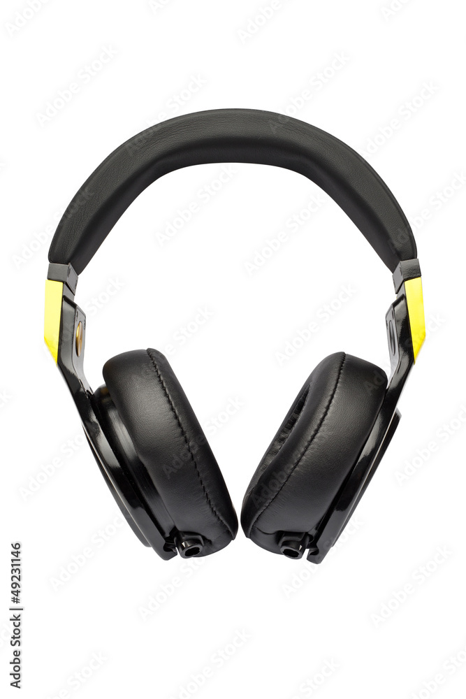 headphones isolated on a white background headphones isolated on a white background