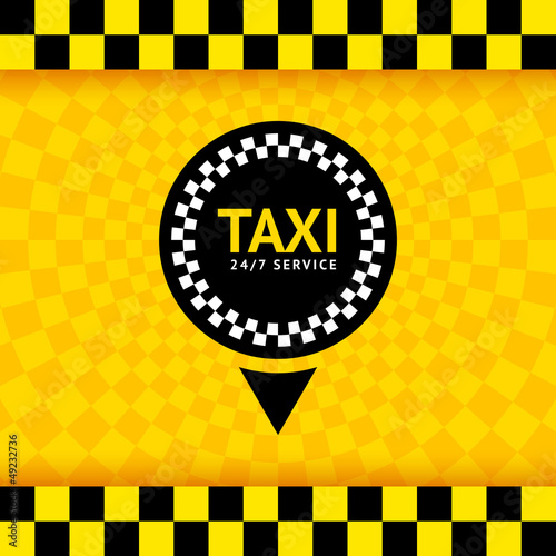 Taxi symbol, new background, vector illustration 10eps