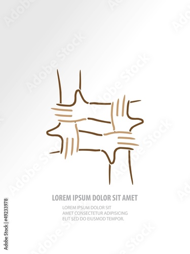 Hands vector design