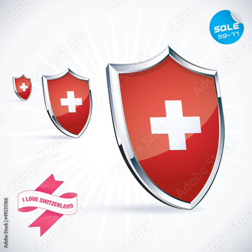 I Love Switzerland Flag Illustration, Sign, Symbol