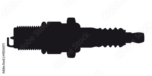 Spark Plug Silhouette