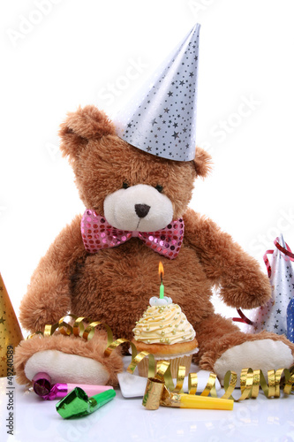 Teddy bear celebrates first...