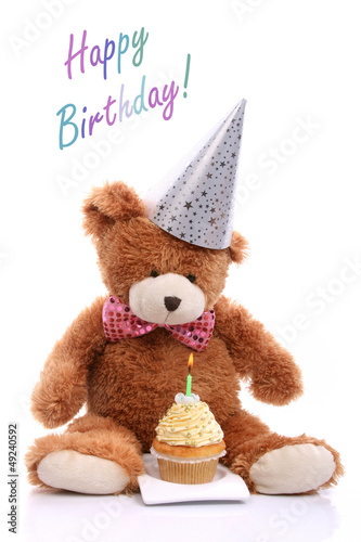 Teddy bear celebrates first...