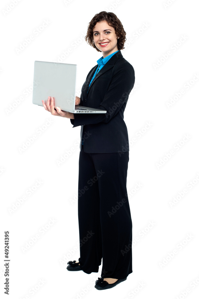 Business executive browsing on laptop Business executive browsing on laptop