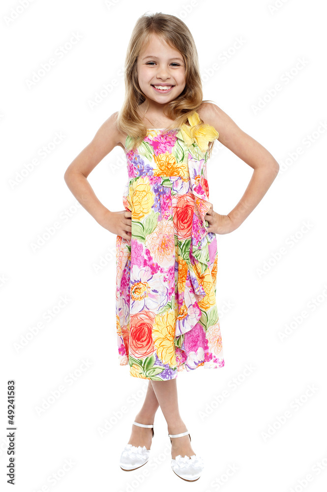 Full length portrait of stylish young girl Full length portrait of stylish young girl