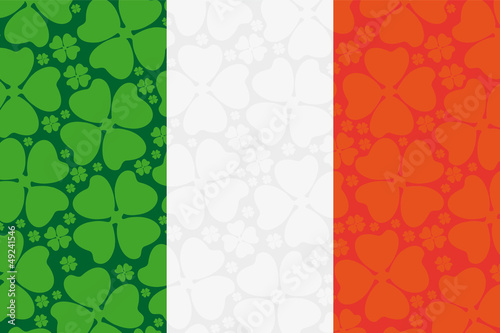 Ireland flag leaf clover