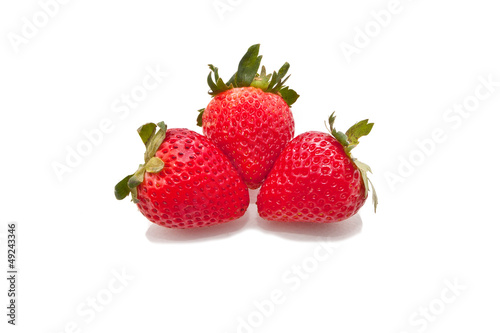 Wallpaper Mural Strawberry group isolated on white Torontodigital.ca