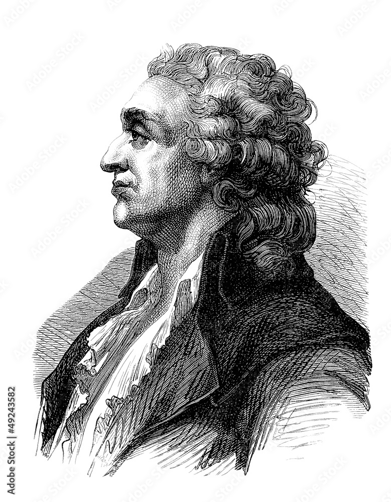 Fototapeta premium Gentleman - end 18th century (Portrait - Profil)