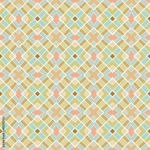Design for seamless tiles with geometric lines and squares