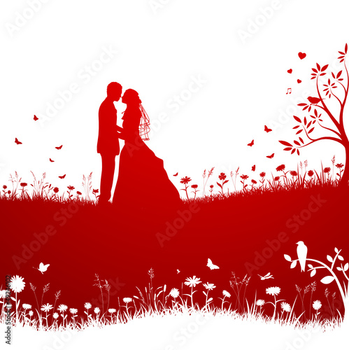 Hochzeitskarte Vektor