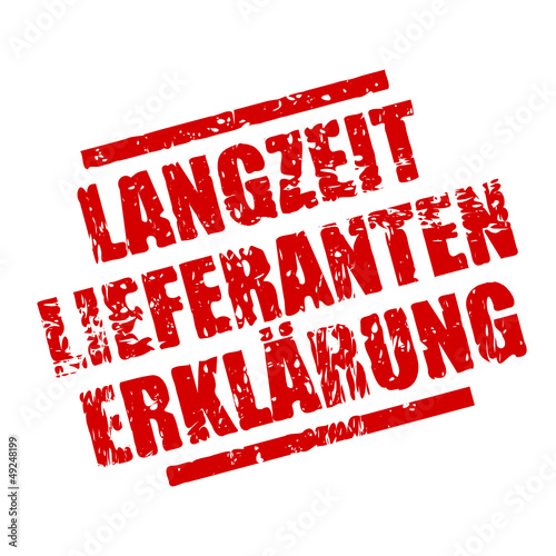 stempel eckig langzeitlieferantenerklärung I