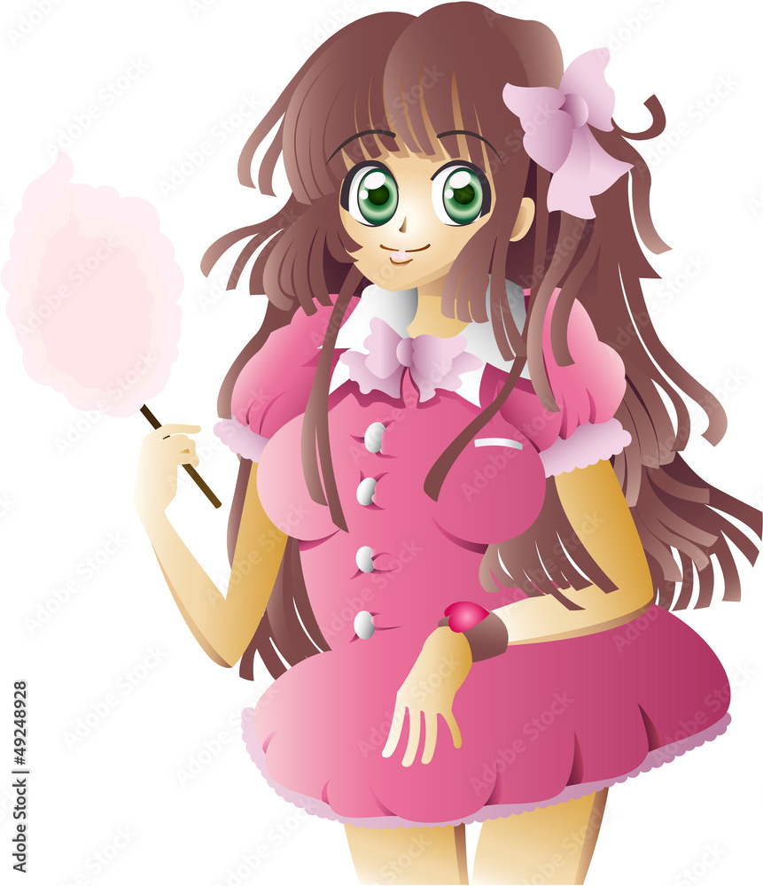 cotton candy girl cotton candy girl