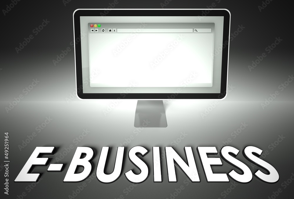Computer and web browser with E-business, E-commerce Computer and web browser with E-business, E-commerce