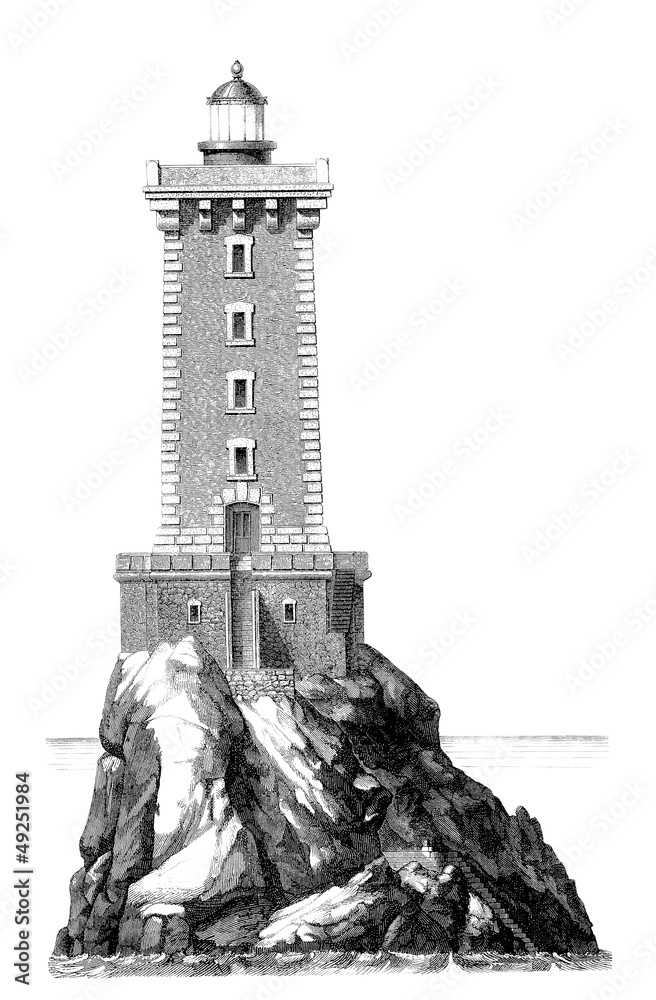 Lighthouse - Phare - Leuchtturm - 19th century