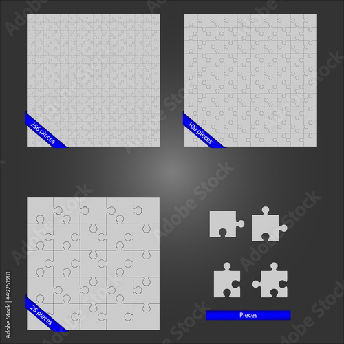 Puzzles and parts.