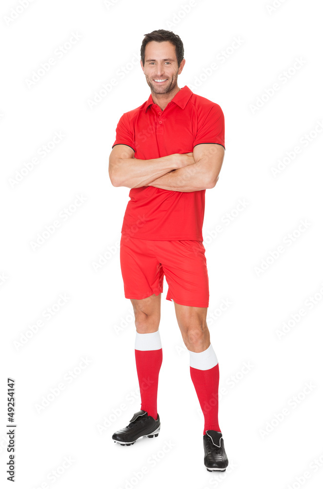 Portrait of soccer player