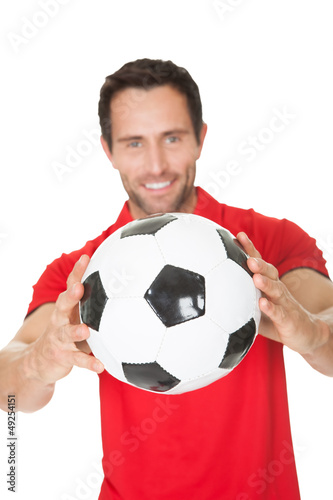 Portrait of soccer player