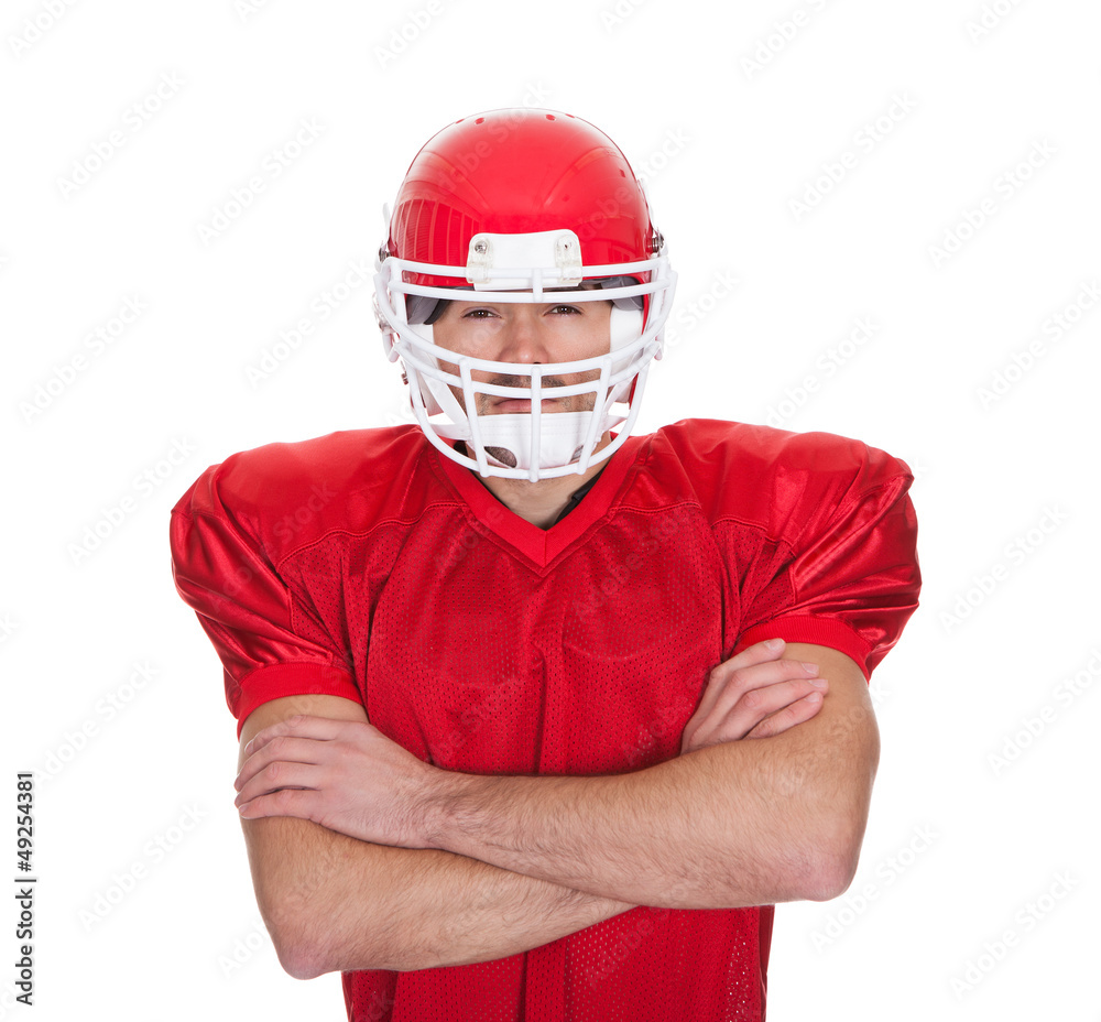 Portrait of American Football player Portrait of American Football player