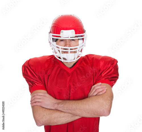 Portrait of American Football player