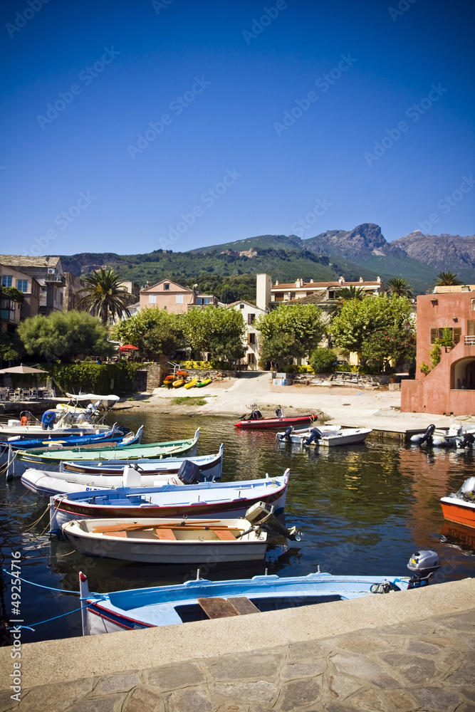 Beautiful village of Erbalunga, Corsica, France