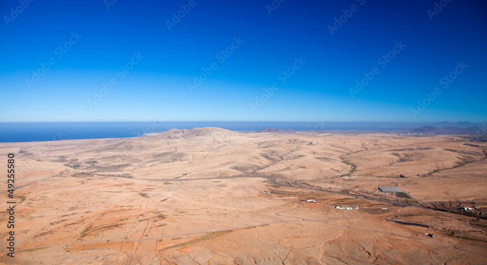 Fuerteventura, view north from Tindaya