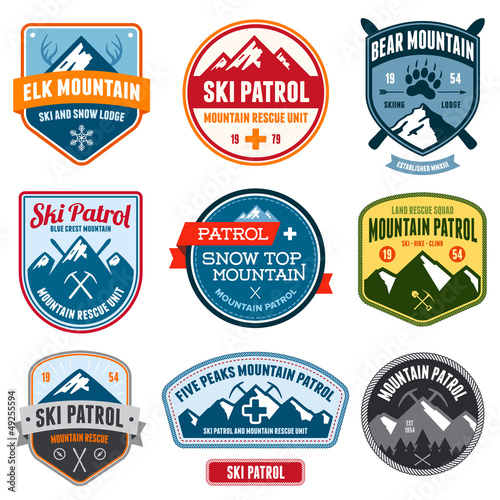 Ski badges
