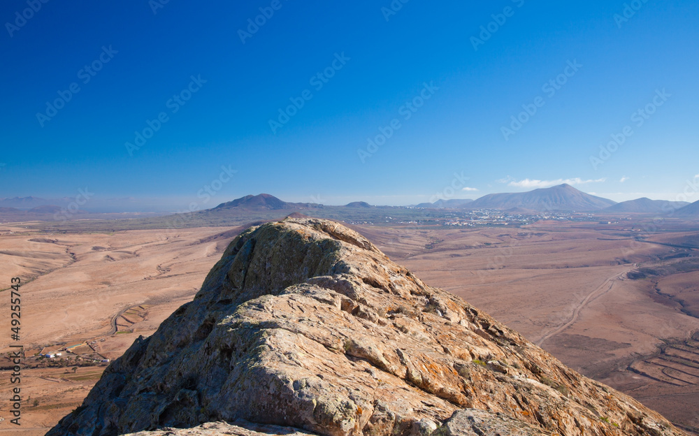 Fototapeta premium Fuerteventura, view from Tindaya