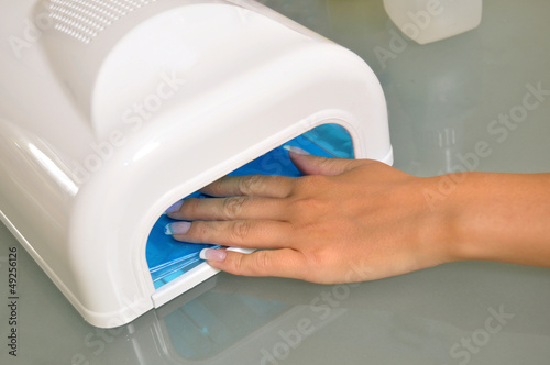 beautiful nails with uv lamp