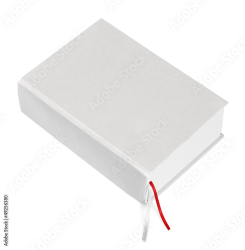big closed white book