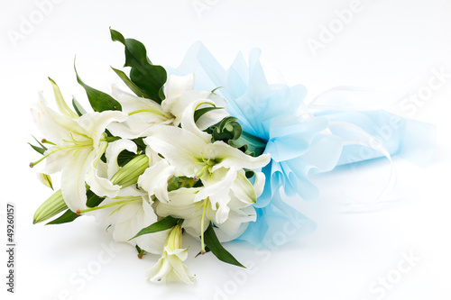 Fototapeta Naklejka Na Ścianę i Meble -  white lily bouquet