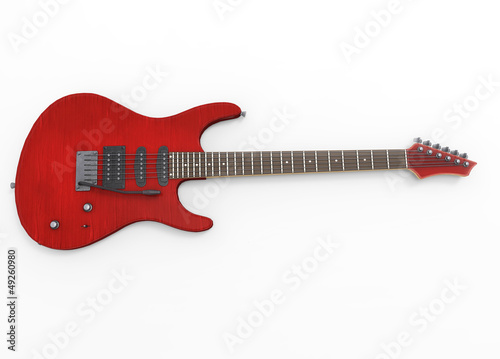 Red Guitar 2 photo