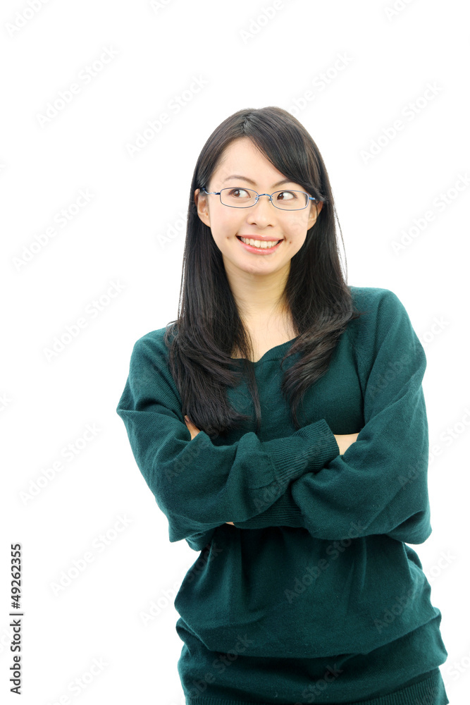 メガネをかけた女の子