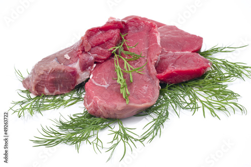 fresh and raw beef steak
