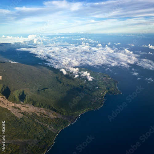 Vue aérienne de La Réunion