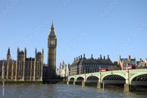 Big Ben  Westminster Bridge and River Thames