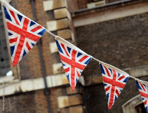 A Patriotic Image Of British Bunting At A National Event